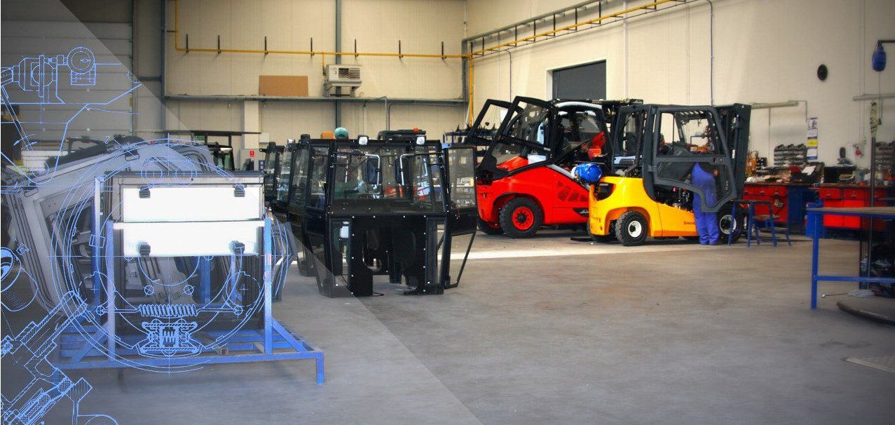 Gamintojas kabina krautuvams ir kitoms Lenkijos transporto priemonėms